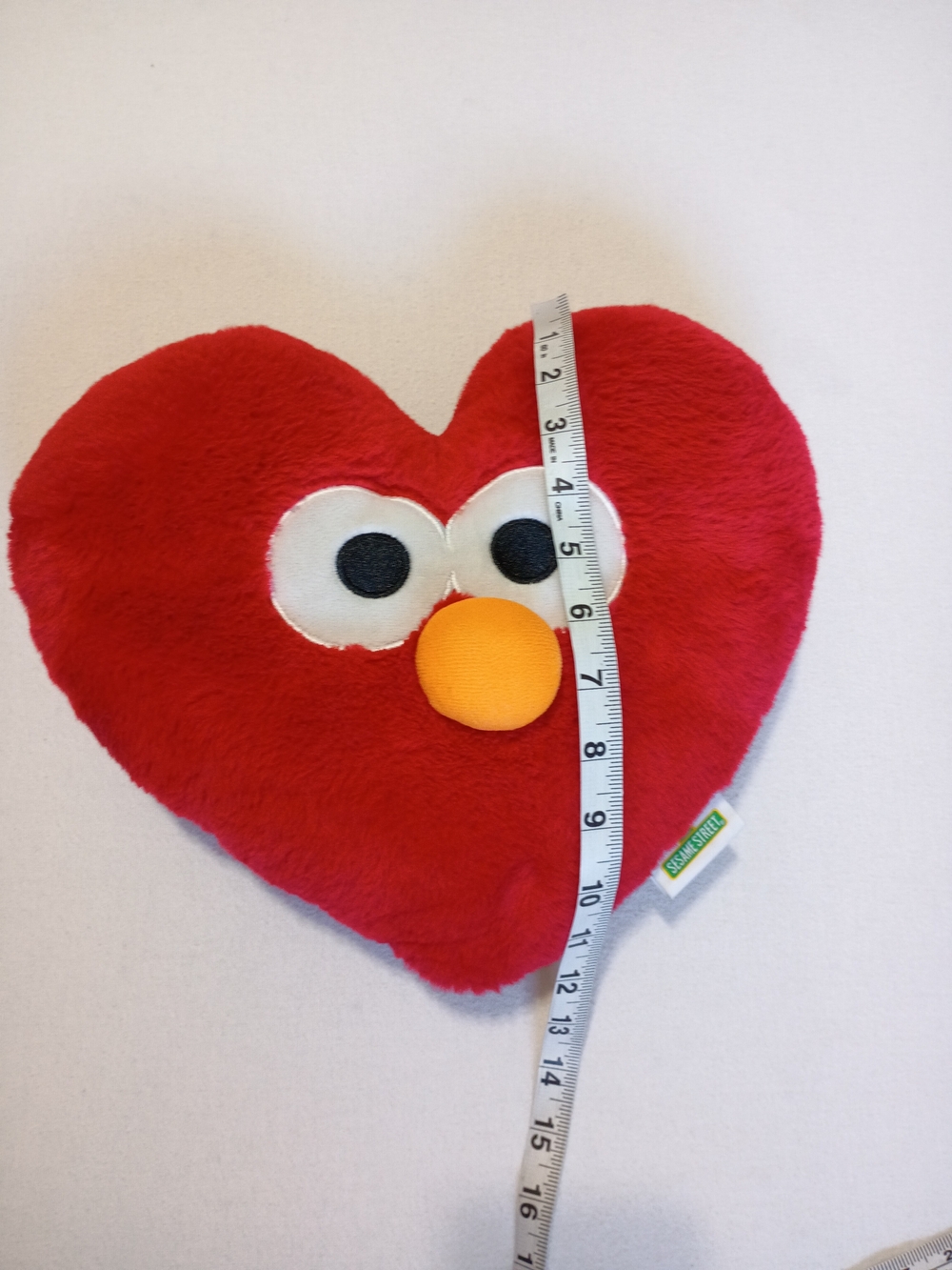 Sesame Street Elmo 12" Heart-Shaped Plush Pillow Holiday Valentine Elmocore - Picture 5 of 5